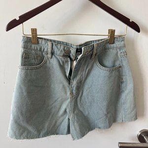Nasty Gal Gimme the Short Version Denim Shorts - Light Blue - Size 4